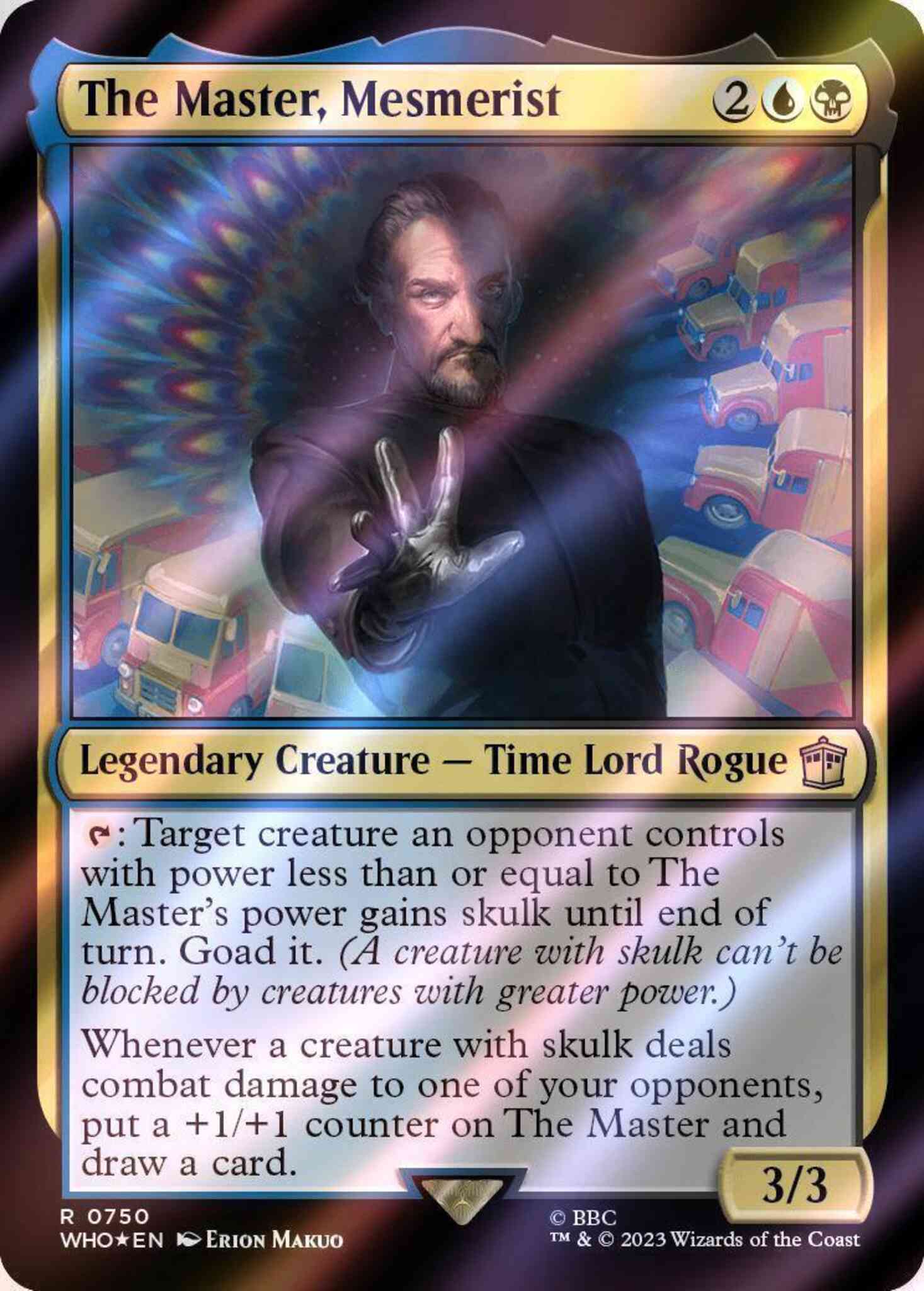 The Master, Mesmerist [750] [Universes Beyond: Doctor Who] [Surge Foil] –  Face to Face Games