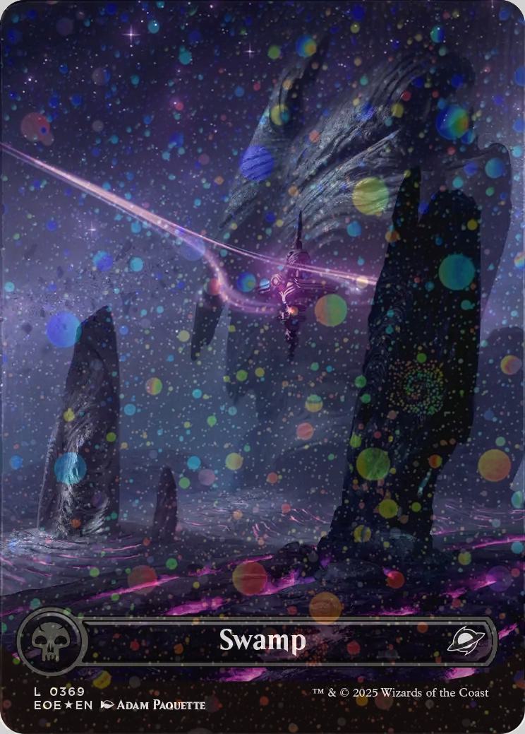 Swamp [369] [Borderless] [Celestial] [Edge of Eternities] [Galaxy Foil] –  Face to Face Games