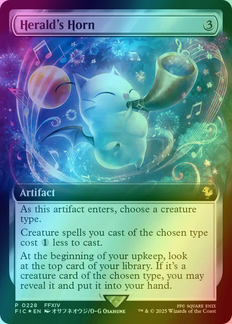 mtg final fantasy play booster vs collector booster Herald's Horn [228] [Extended Art] [Buy a Box] [FINAL FANTASY: Commander]  [Foil] – Face to Face Games