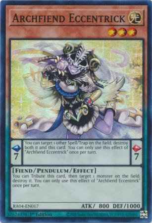Archfiend Eccentrick - RA04-EN017 - Super Rare - 1st Edition