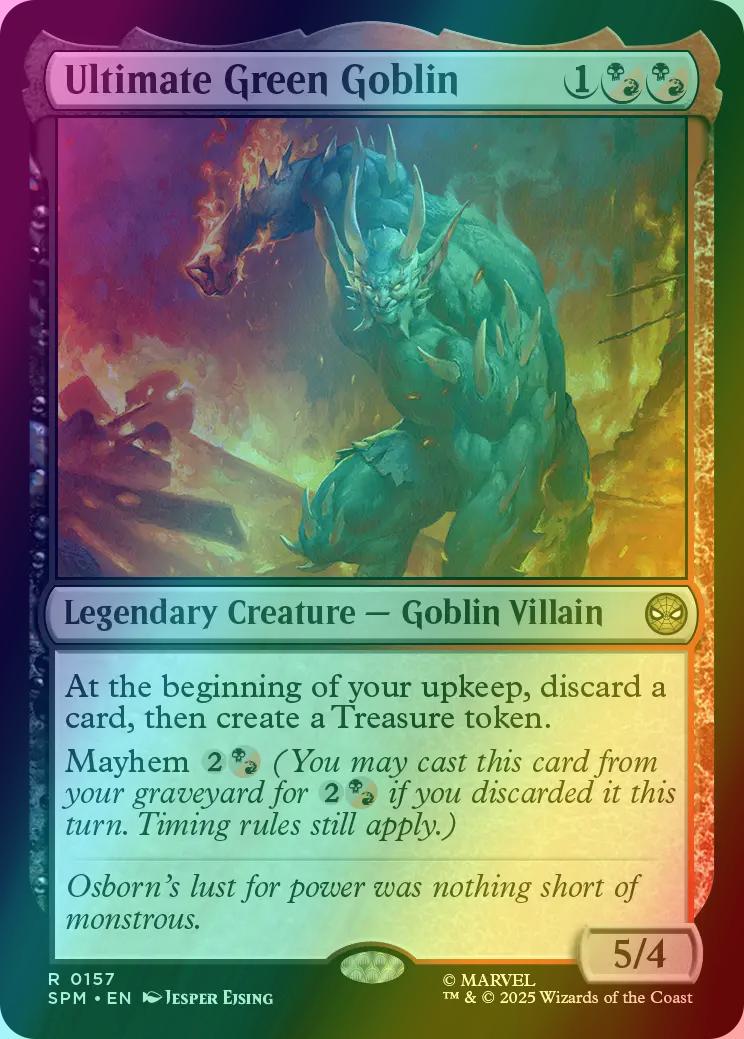 Ultimate Green Goblin [157] [Marvel's Spider-Man] [Foil] – Face to Face  Games