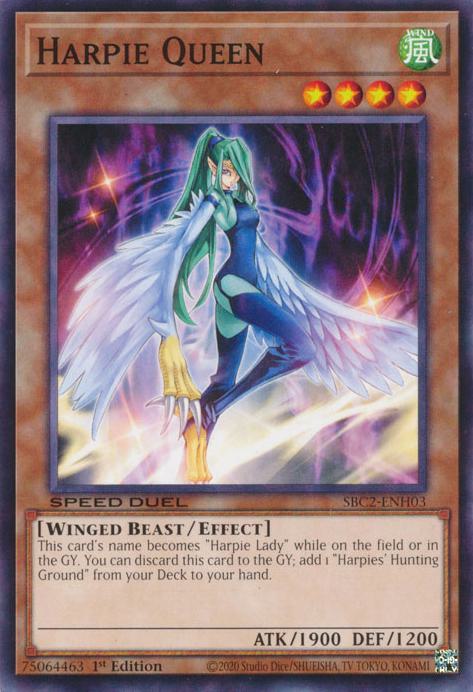 Harpie Queen - SBC2-ENH03 - Common - 1st Edition