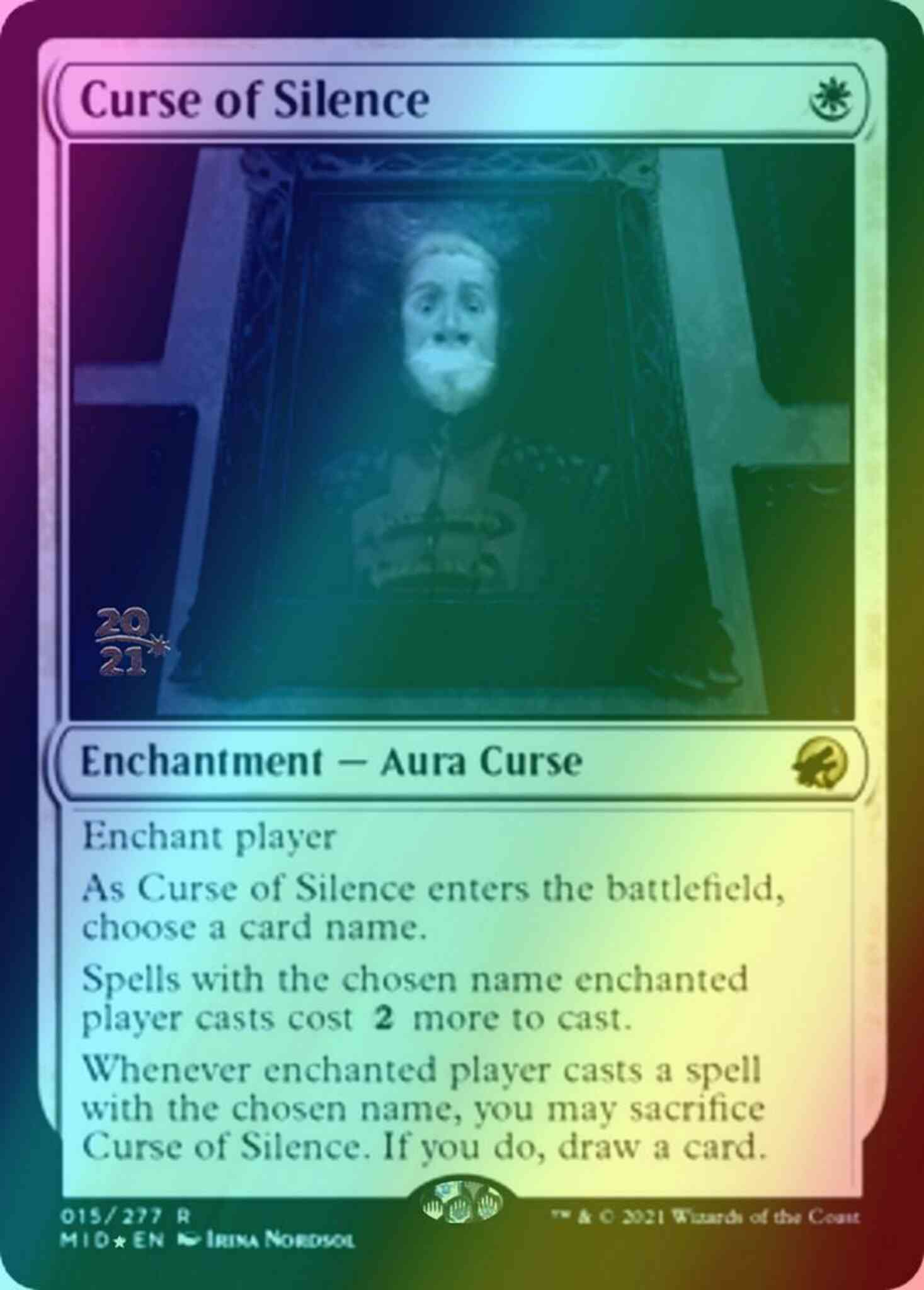 Curse of Silence [Prerelease] [15s] [Innistrad: Midnight Hunt Promos]  [Foil] – Face to Face Games