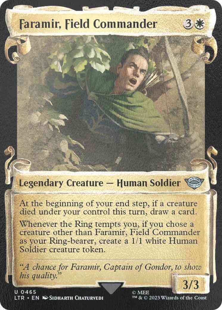 Faramir, Field Commander [465] [Scrolls Showcase] [The Lord of the Rings:  Tales of Middle-earth] [Silver Foil] – Face to Face Games