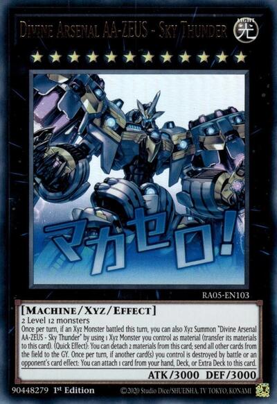 Divine Arsenal AA-ZEUS - Sky Thunder - Stamp - RA05-EN103 - Ultra Rare - 1st Edition