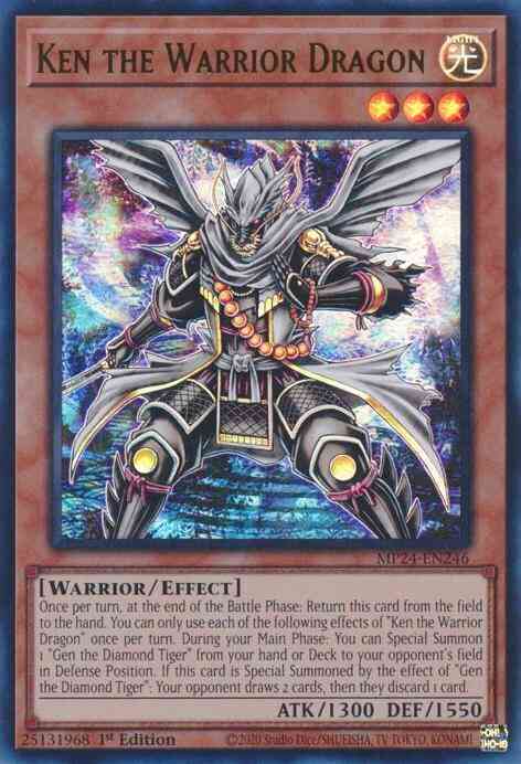 Ken the Warrior Dragon - MP24-EN246 - Ultra Rare - 1st Edition