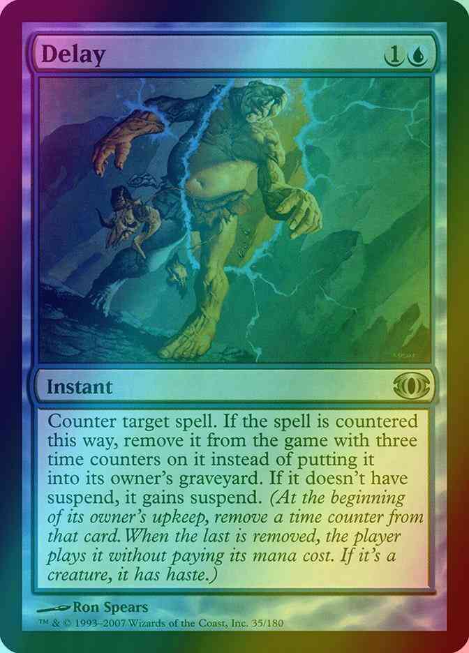french delay mtg card Delaying Shield (FR) - Foil Delay | Future Sight -