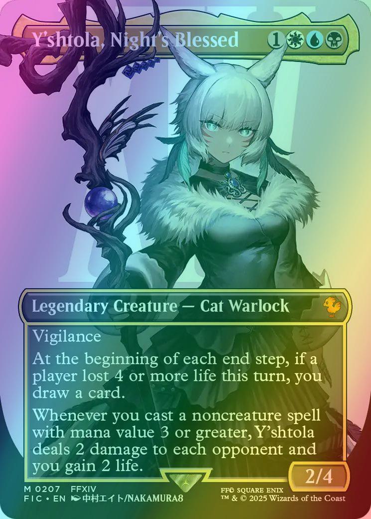Y'shtola, Night's Blessed [207] [Borderless] [Character] [FINAL FANTASY:  Commander] [Foil] – Face to Face Games