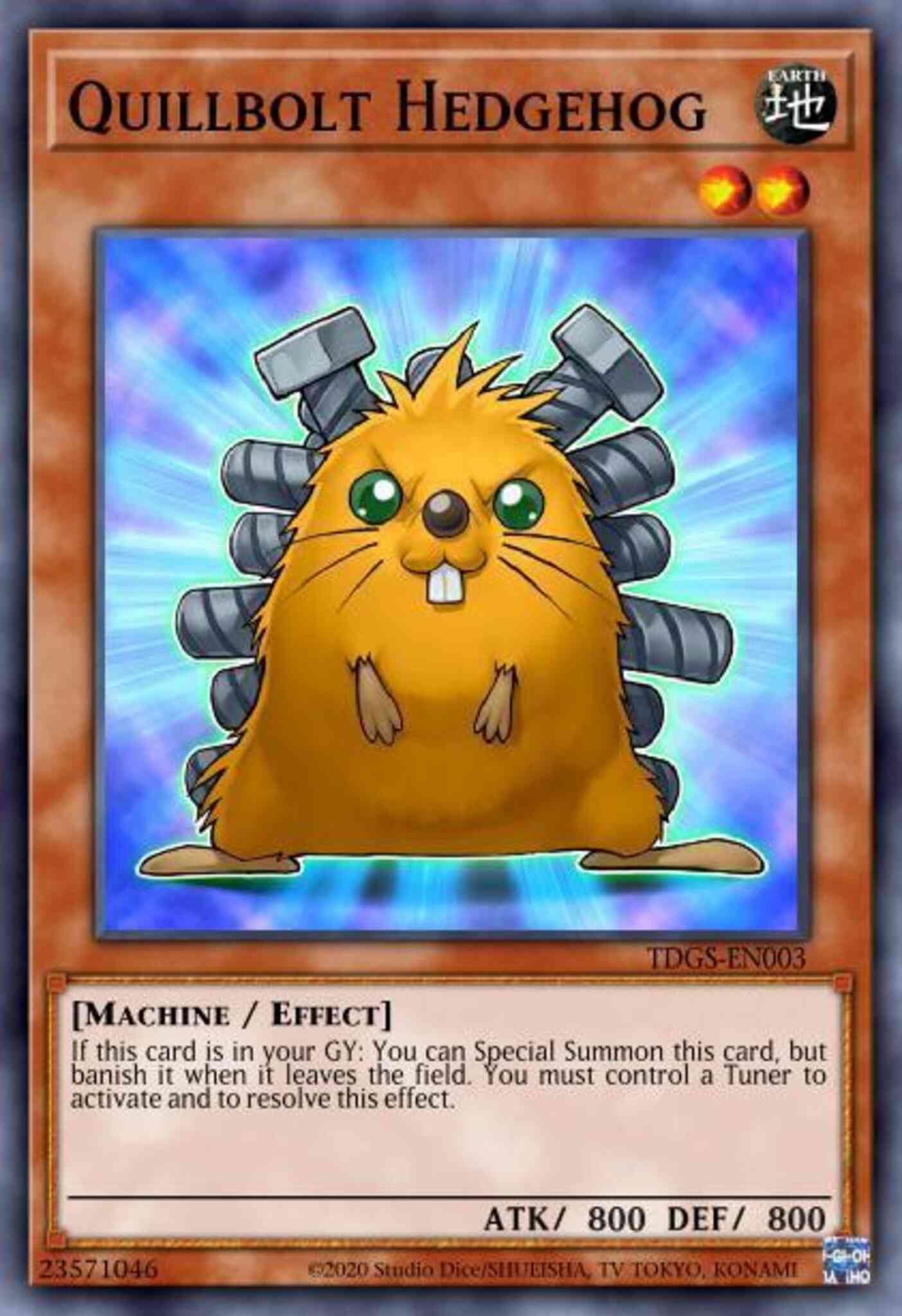 Quillbolt Hedgehog - DT07-EN007 - Duel Terminal Normal Parallel Rare - Duel Terminal