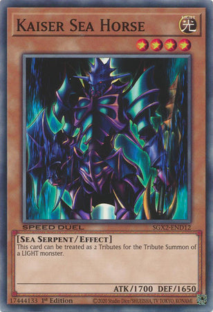 Kaiser Sea Horse - SGX2-END12 - Common - 1st Edition