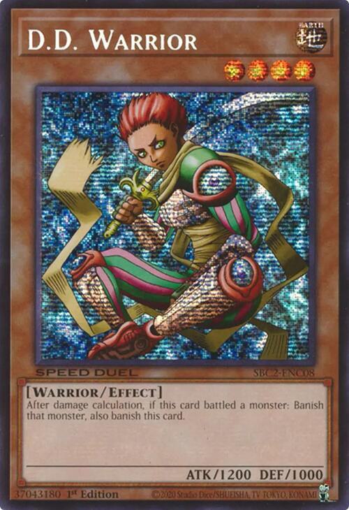 mtg card draw blue D.D. Warrior - SBC2-ENC08 - Prismatic Secret Rare