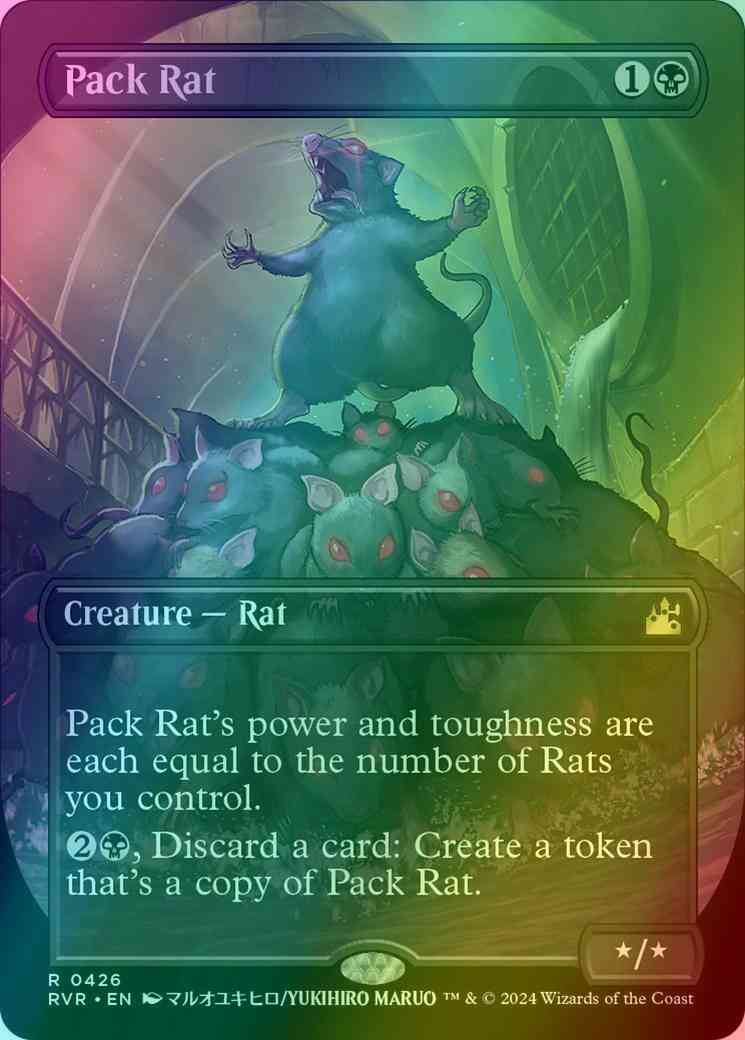 Pack Rat [426] [Borderless] [Anime] [Ravnica Remastered] [Foil] – Face to  Face Games
