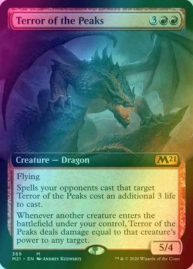 Terror of the Peaks [369] [Extended Art] [Core Set 2021] [Foil