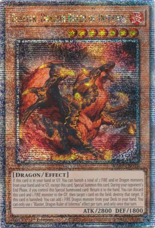 Blaster, Dragon Ruler of Infernos - RA03-EN010 - Quarter Century Secret Rare - 1st Edition