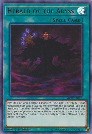 Herald of the Abyss - MP19-EN201 - Ultra Rare - Unlimited