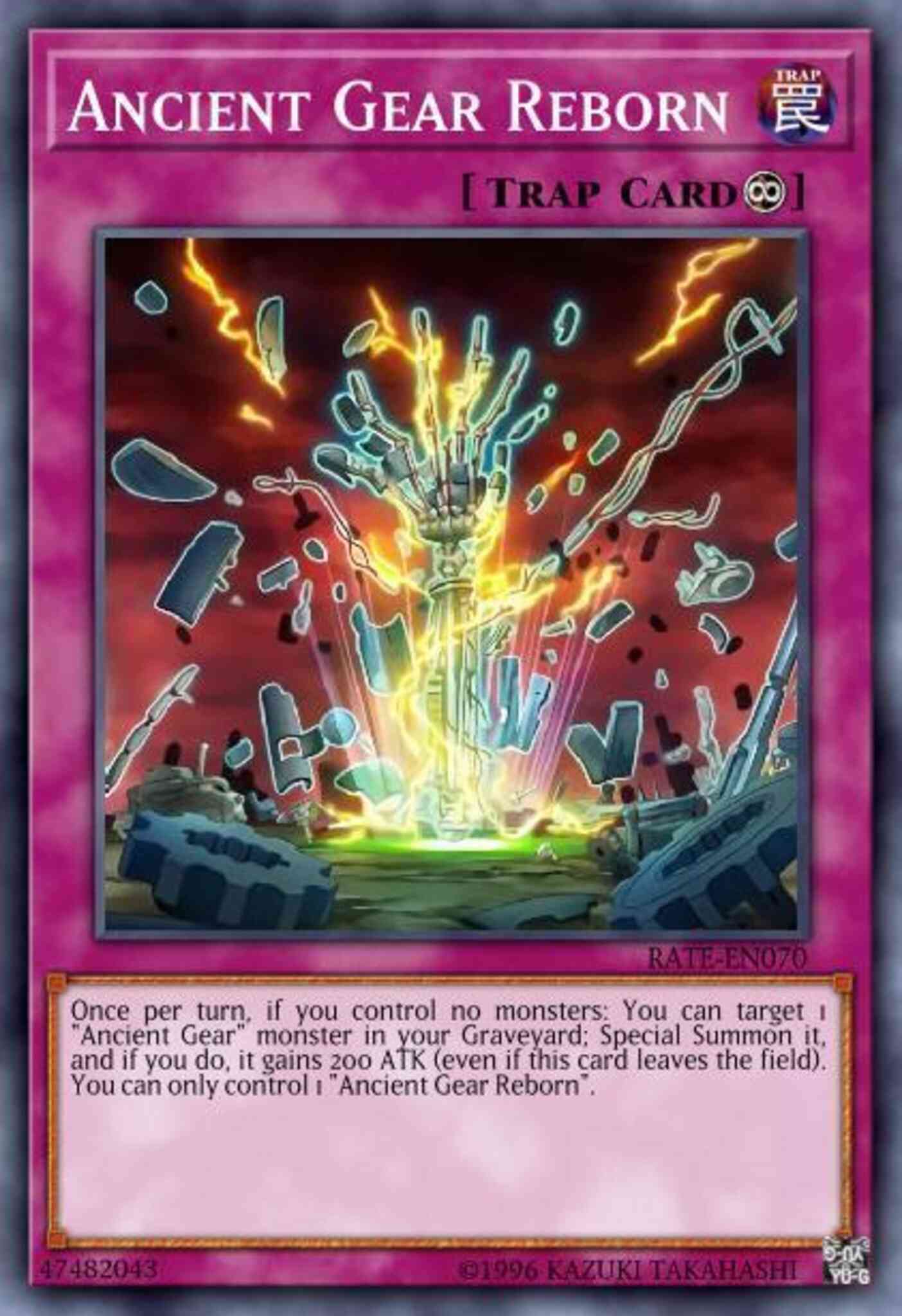Ancient Gear Reborn - MP17-EN222 - Rare - 1st Edition