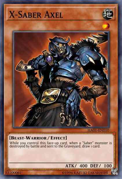 X-Saber Axel - HA01-EN010 - Super Rare - Limited