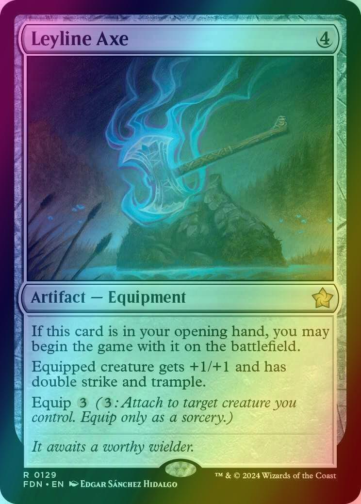 Leyline Axe [129] [Foundations] [Foil]  Face to Face Games
