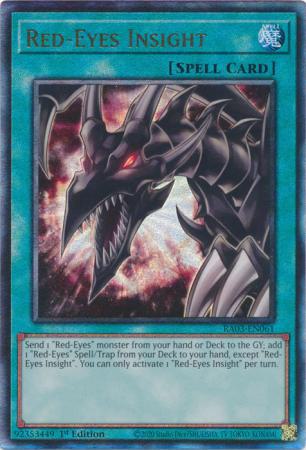 Red-Eyes Insight - RA03-EN061 - Prismatic Ultimate Rare - 1st Edition