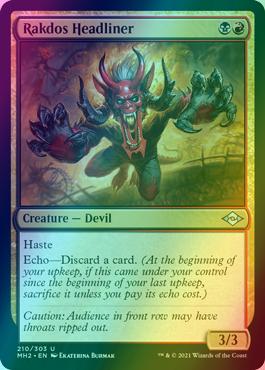 Rakdos Headliner [210] [Modern Horizons 2] [Foil] – Face to Face Games