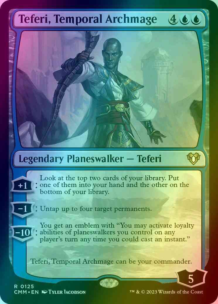 mtg teferi commander deck Teferi, Temporal Archmage [125] [Commander Masters] [Foil] – Face to Face  Games