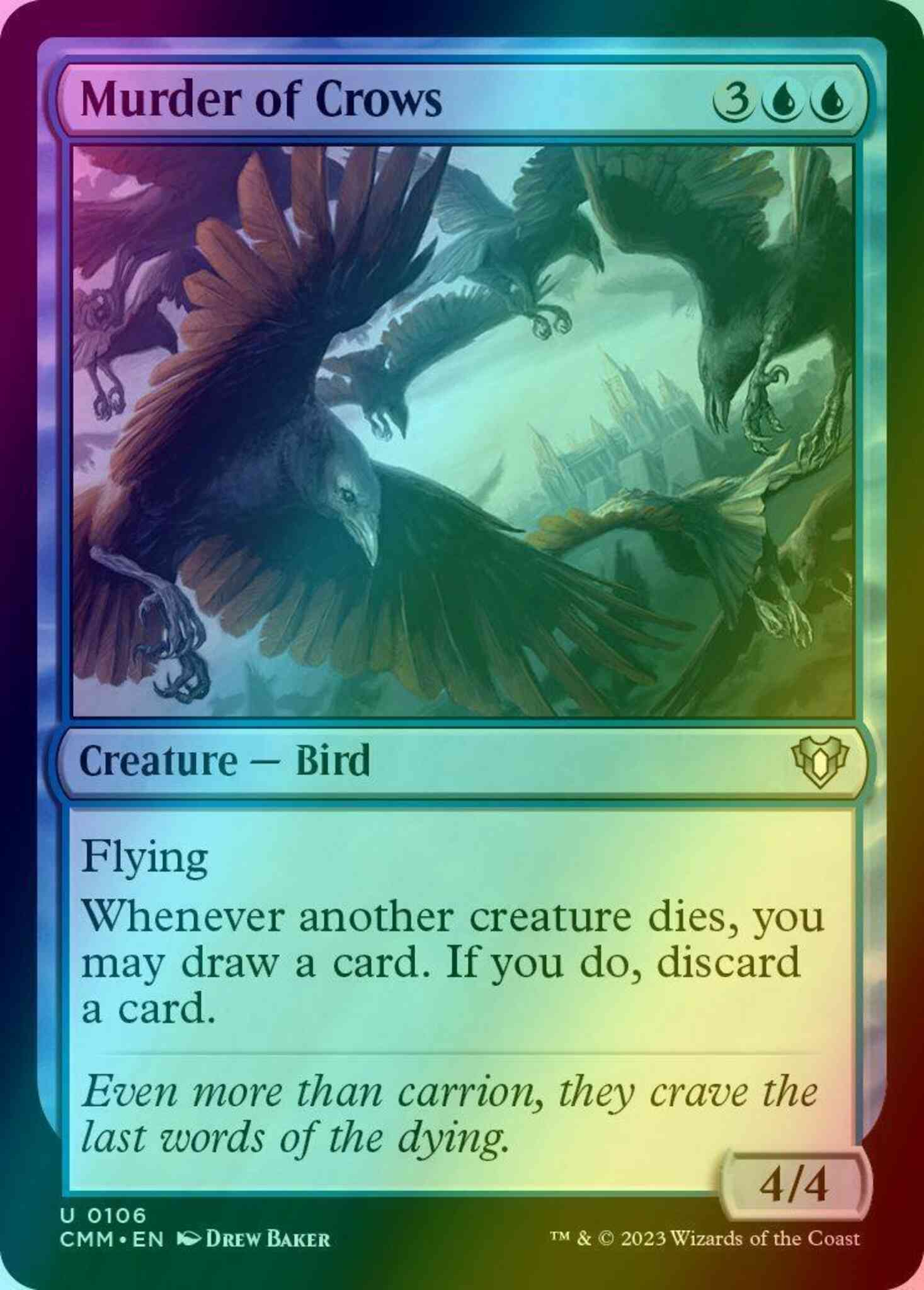 Murder of Crows [106] [Commander Masters] [Foil] – Face to Face Games