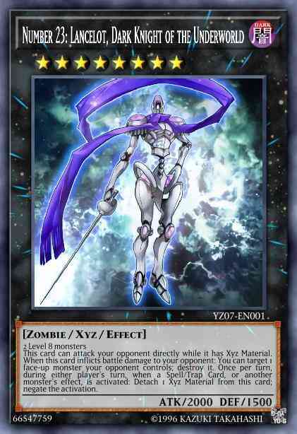 Number 23: Lancelot, Dark Knight of the Underworld - YZ07-EN001 - Ultra Rare - Limited