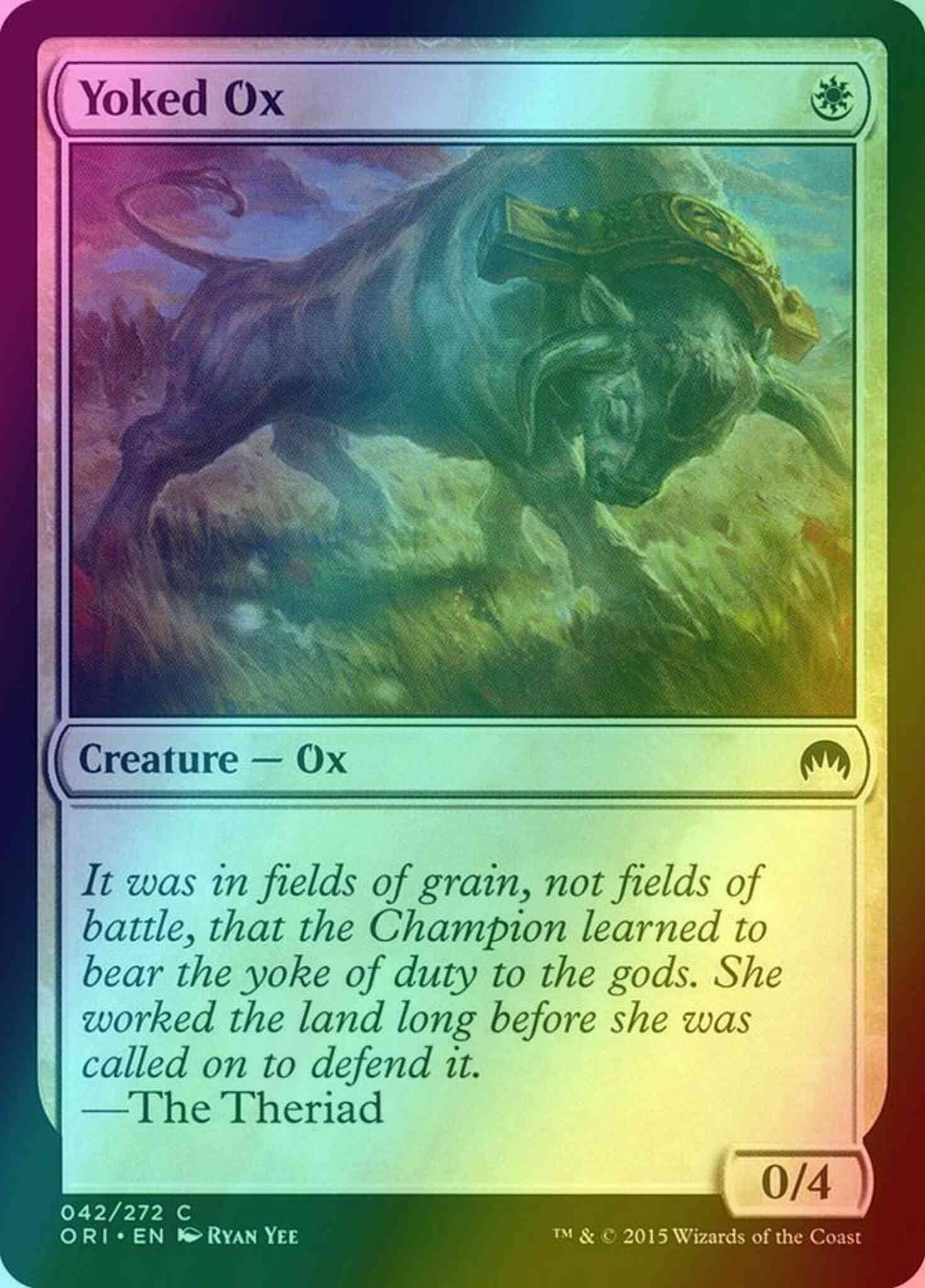 mtg ox cards Ox Token [Commander Legends: Battle for Baldur's Gate Tokens] — Darkhold  Games main image 1