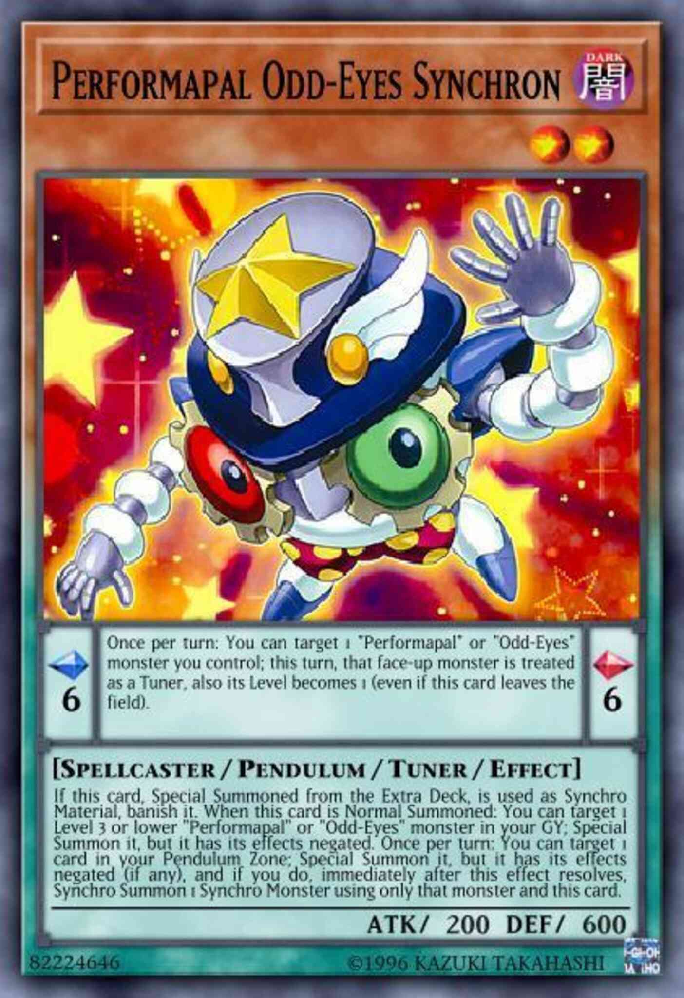Performapal Odd-Eyes Synchron - BLLR-EN004 - Secret Rare - 1st Edition