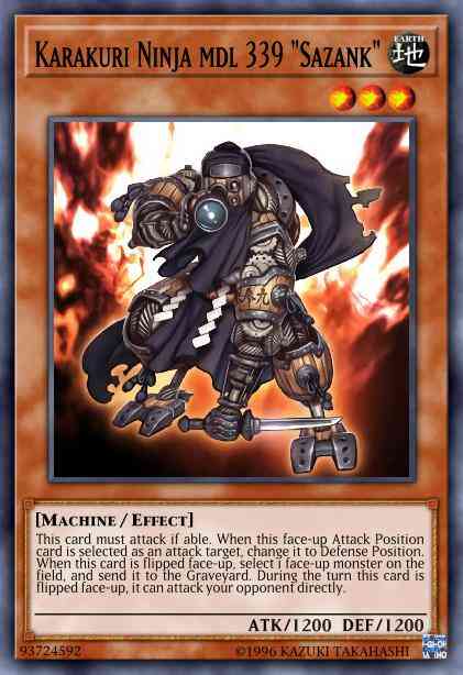 Karakuri Ninja mdl 339 "Sazank" - STBL-EN022 - Super Rare - 1st Edition