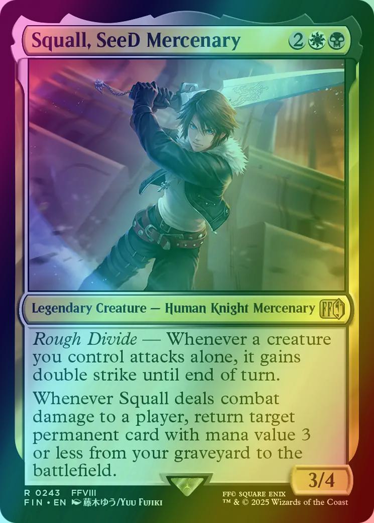 final fantasy mtg squall Magic The Gathering - Universes Beyond - FINAL FANTASY Art Series Rarity Magic: The Gathering Final Fantasy