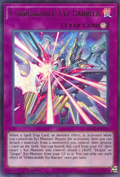 Unbreakable Xyz Barrier - BLGG-EN135 - Ultra Rare - 1st Edition