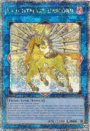 Knightmare Unicorn - RA01-EN043 - Quarter Century Secret Rare - 1st Edition