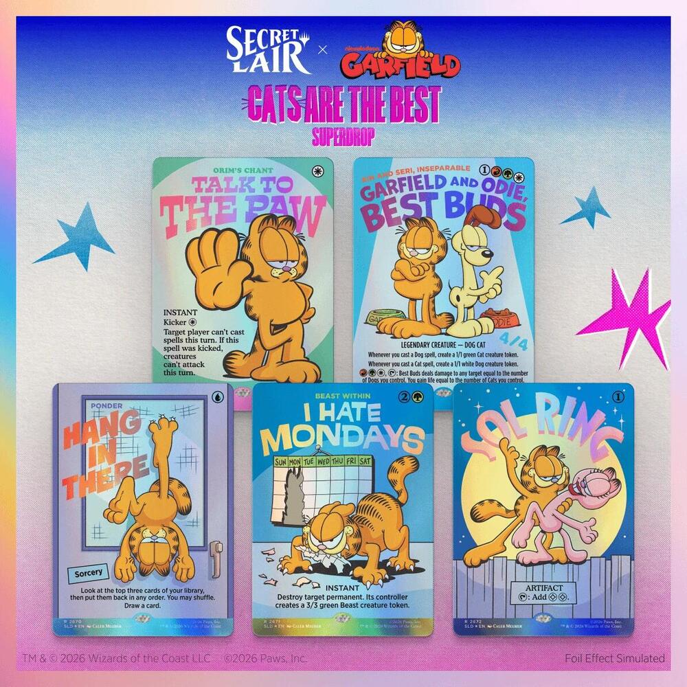Secret Lair Drop Series - Secret Lair x Garfield: Motivationally Challenged - Foil Edition