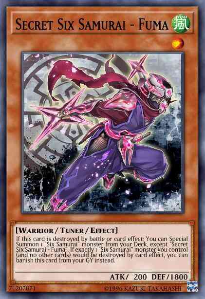 Secret Six Samurai - Fuma - SPWA-EN001 - Secret Rare - 1st Edition