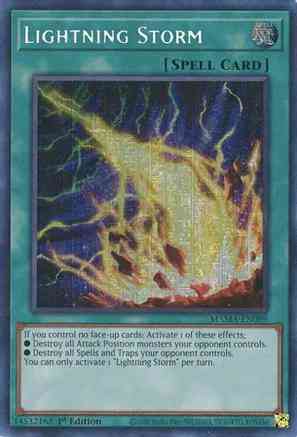 Lightning Storm - MAMA-EN089 - Pharaoh Secret Rare - 1st Edition