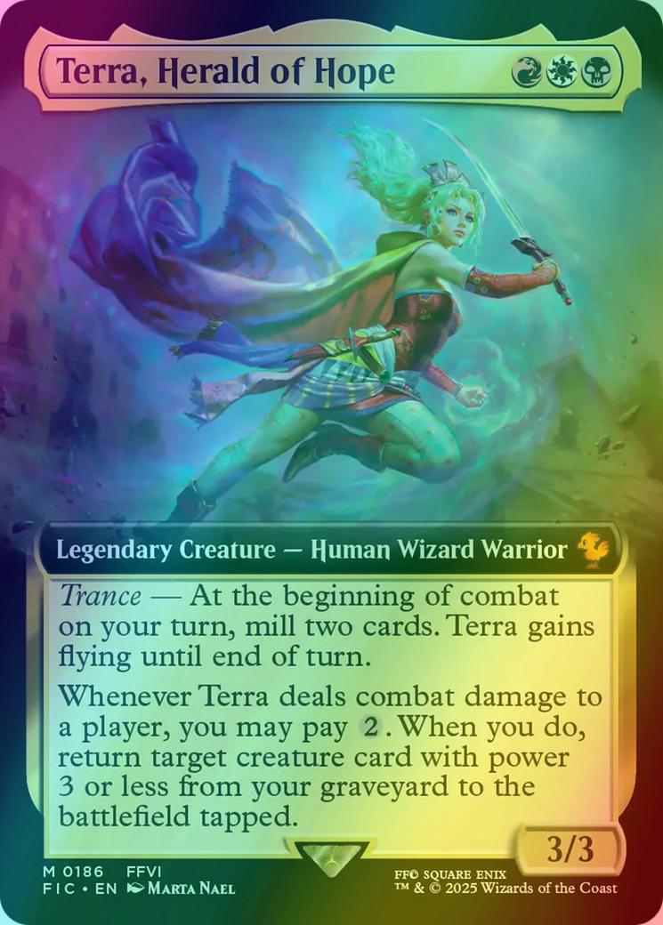 Terra, Herald of Hope [186] [Extended Art] [FINAL FANTASY: Commander]  [Foil] – Face to Face Games