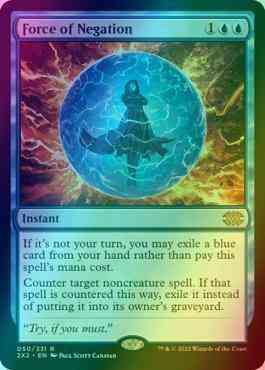 Force of Negation [50] [Double Masters 2022] [Foil] – Face to Face