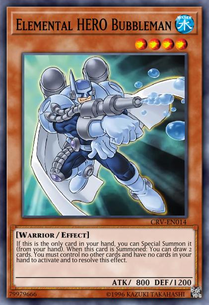 Elemental HERO Bubbleman - CRV-EN014 - Rare - 1st Edition