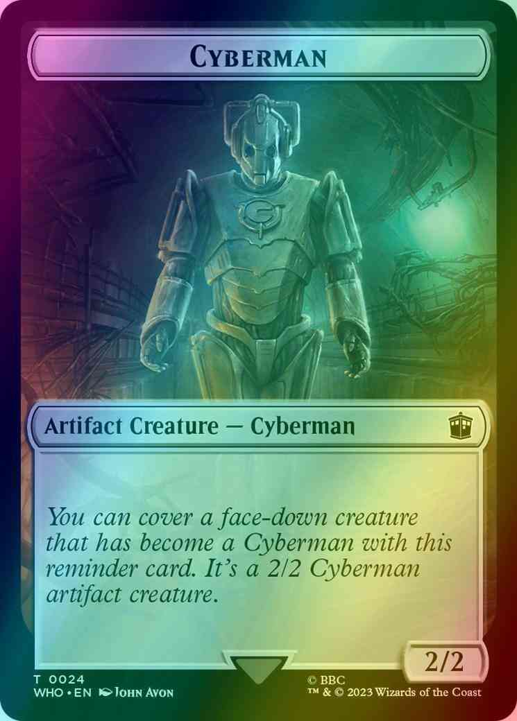 Cyberman Token (24) // Horse Token (04) [Universes Beyond: Doctor Who: Tokens] [Foil] – Face to Face Games
