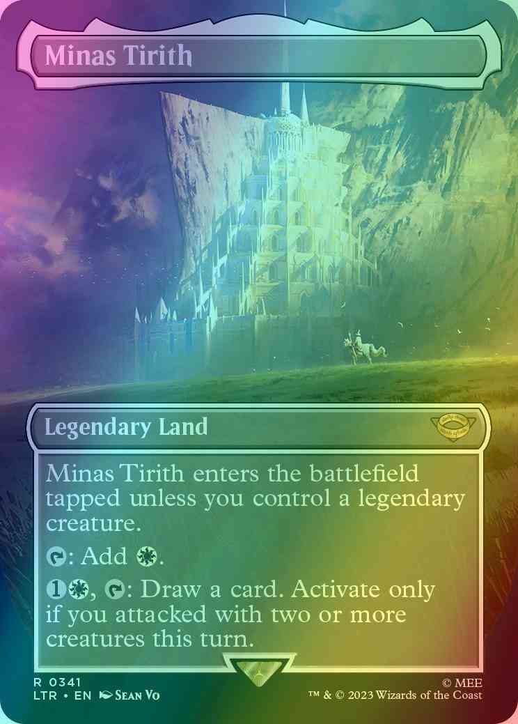 minas tirith mtg card Minas Tirith [341] [Borderless] [The Lord of the Rings: Tales of  Middle-earth] [Foil] – Face to Face Games