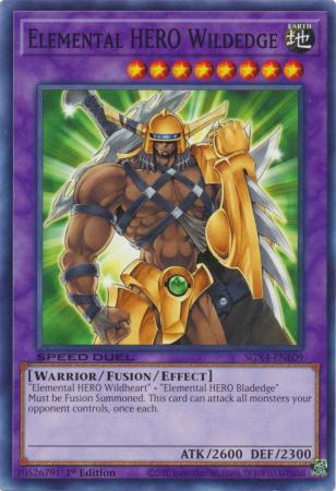 Elemental HERO Wildedge - SGX4-ENE09 - Common - 1st Edition