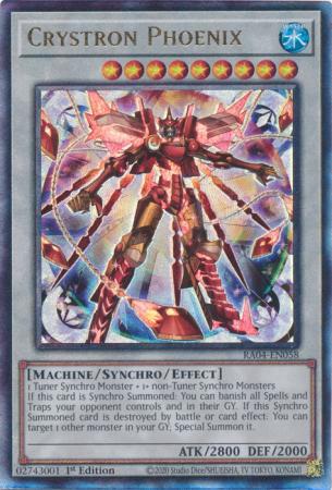Crystron Phoenix - RA04-EN058 - Ultimate Rare - 1st Edition