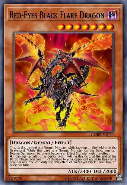 Red-Eyes Black Flare Dragon - CORE-EN020 - Super Rare - Unlimited