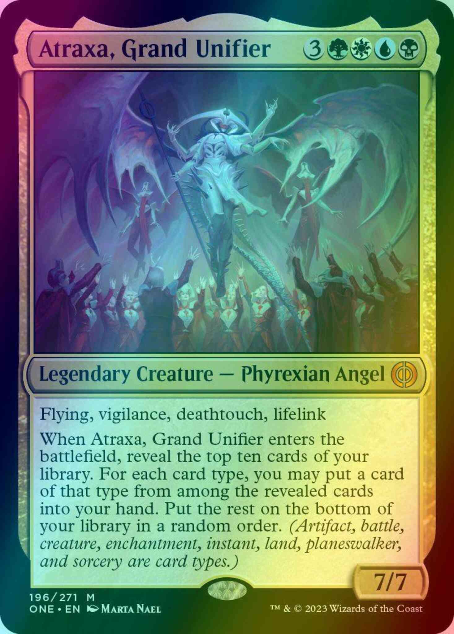 Atraxa, Grand Unifier [196] [Phyrexia: All Will Be One] [Foil