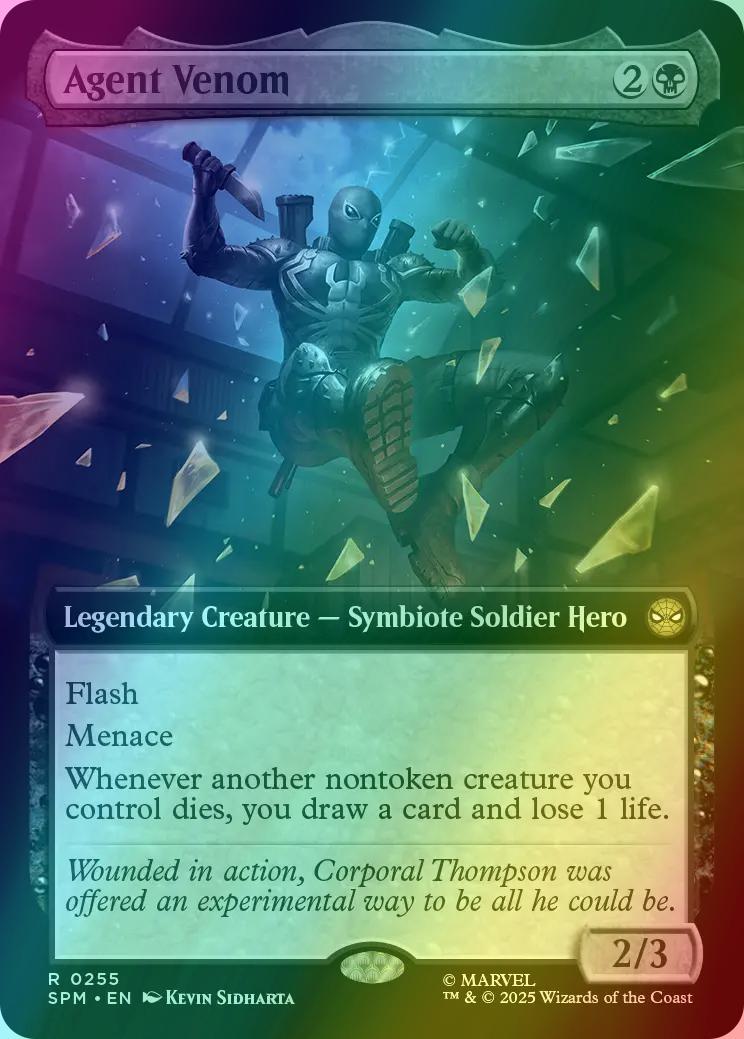 agent venom mtg card Agent Venom [255] [Extended Art] [Marvel's Spider-Man] [Foil] – Face to  Face Games