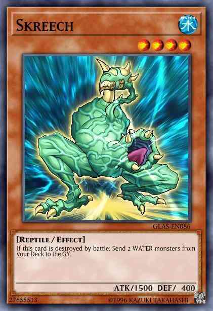 Skreech - GLAS-EN086 - Secret Rare - 1st Edition