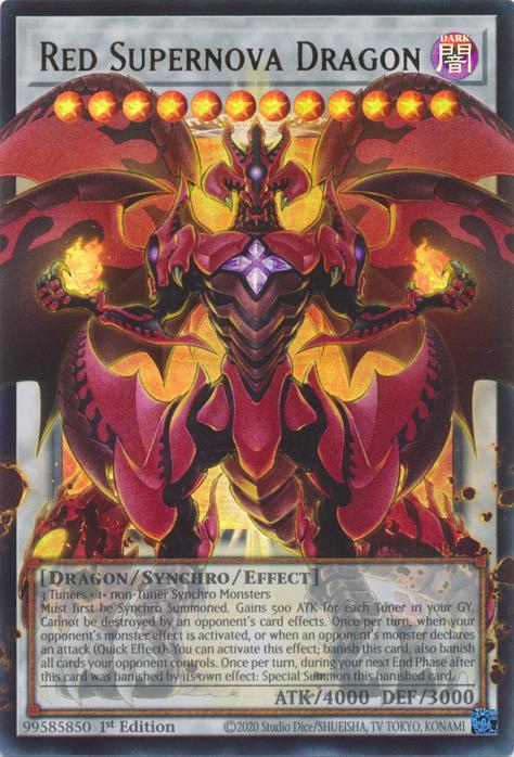 Red Supernova Dragon - BLGG-EN139 - Ultra Rare - 1st Edition