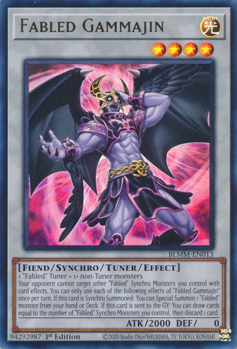 Fabled Gammajin - BLMM-EN013 - Ultra Rare - 1st Edition