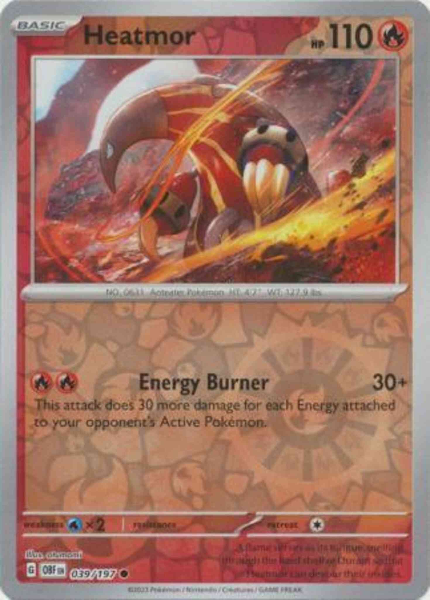 pokemon card heatmor Heatmor - 039/197